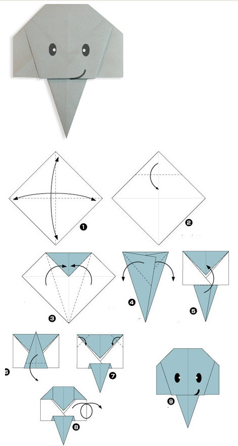схемы оригами для детей 6 7 лет