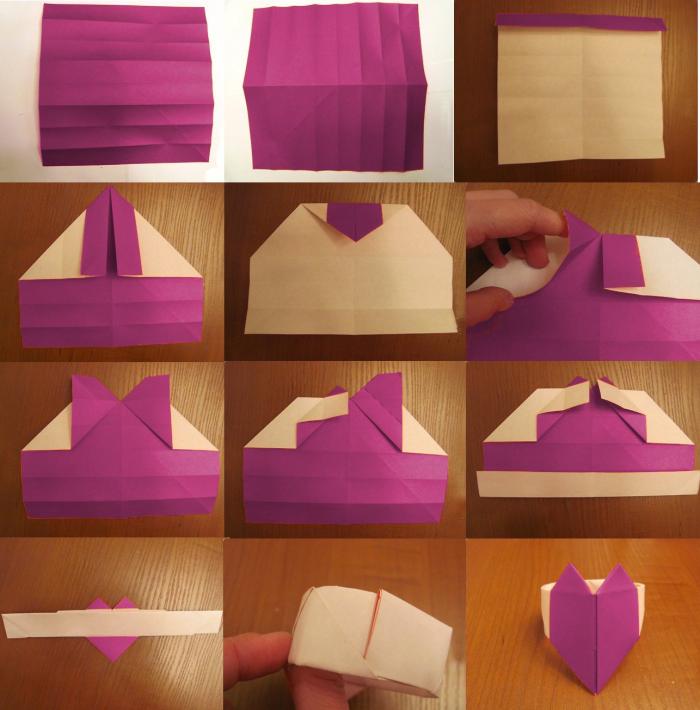 Смотреть видео как сделать оригами сердце