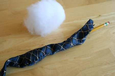 Как сделать змею из галстука