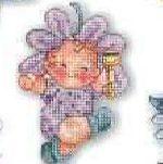 Цветочные детки (Flower babies) - простые картинки вышивки крестиком - ЧАСТЬ 2