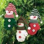 Рукавички, снеговички и другие новогодние украшения для елочки своими руками
