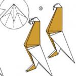 Орел - схема сборки оригами. Поделки из бумаги