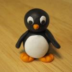 Лепка из пластилина для детей. Пингвин