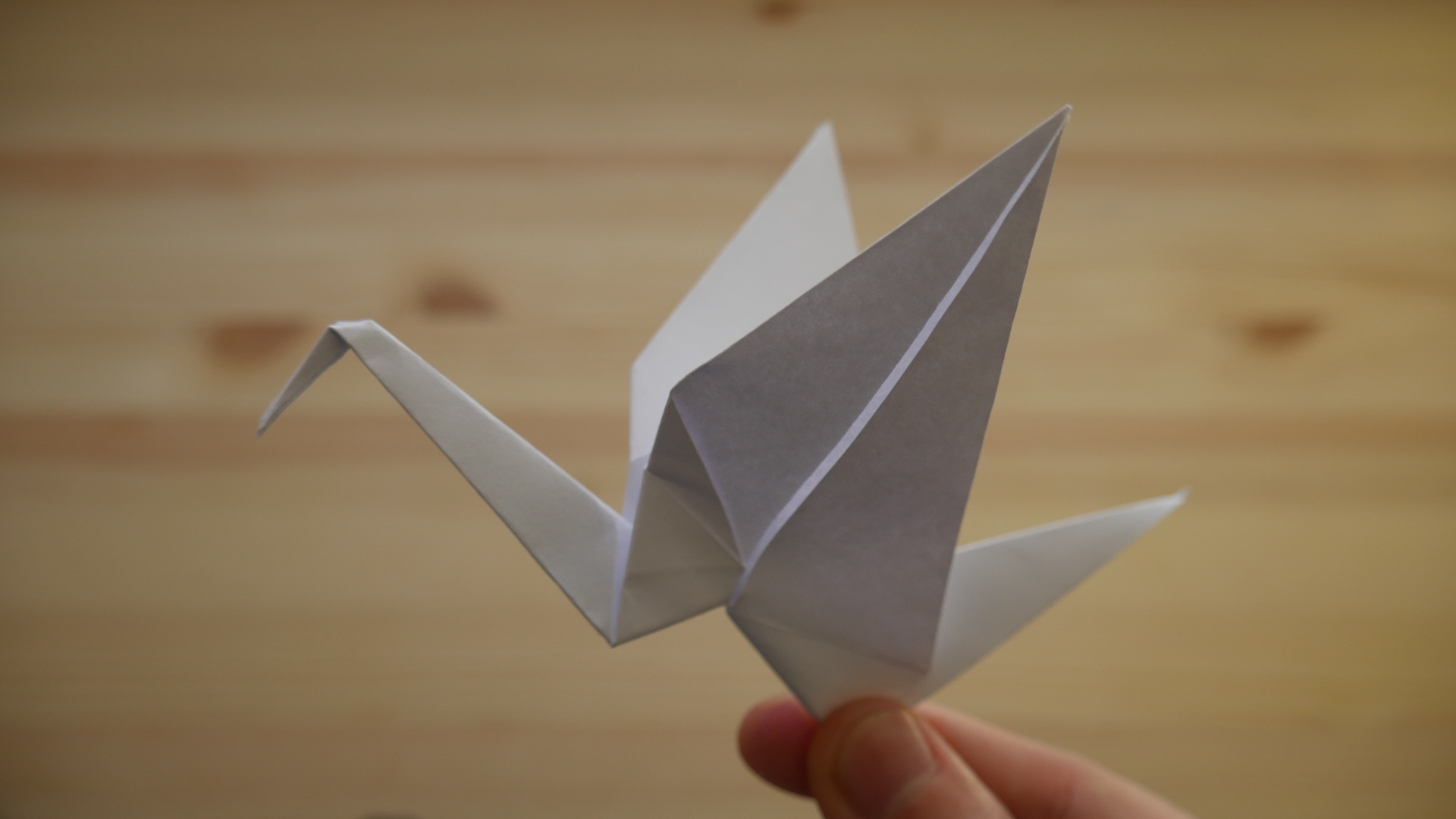 Оригами. Как сделать журавля из бумаги (видео урок)