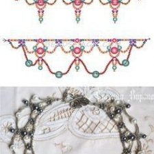 Схемы для плетения ожерелий из бисера