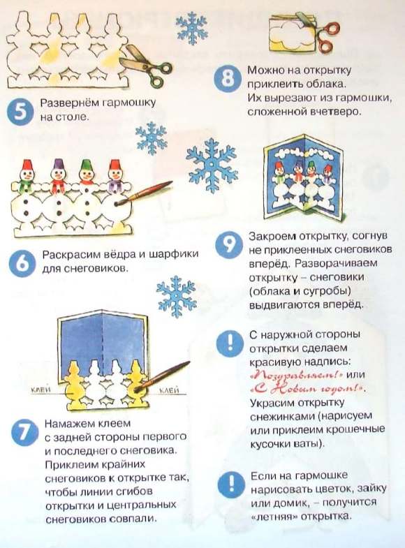 Открытки - мастерим вместе с детьми, мастер класс