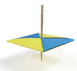 Волчок - детская поделка оригами