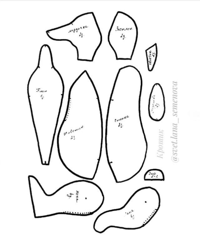 Шьем авторского крота: выкройка и советы от Светланы Семеновой (фото 2)