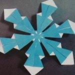 Поделка Снежинка - занятия по оригами, схемы, фото