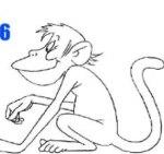 Нарисуем обезьянку? - занятие пошаговым рисование с детьми
