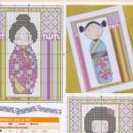 Картинки вышивки крестом - "Японские детки"