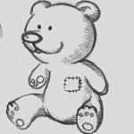 Плюшевый медвежонок - занятие по рисованию для начинающих