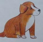 Уроки рисования для детей - рисуем собаку