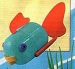 Чудо-рыбка - поделка для детей из капсул от Киндер-сюрприза