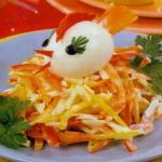 Рецепты овощных детских салатов – готовим детям  на праздничный стол и на  каждый день