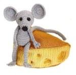 Мышка - игрушки вязанные крючком, схемы вязания