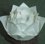 Цветок лотоса, схема сборки оригами
