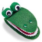 Крокодил - игольница своими руками - интересная творческая идея для детей