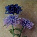 Астра - цветок из бисера, схема плетения