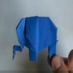 Схема сборки оригами - слоник
