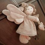 Винтажный ангелочек - мягкая игрушка, как сшить своими руками, с выкройкой
