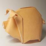 Оригинальная схема оригами - Свинка