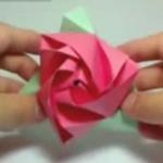 Оригами цветов. Модульное оригами Роза - кубик