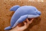 Дельфин - мягкая игрушка своими руками