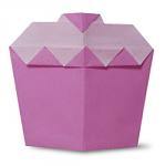 Оригами торт - поделка из бумаги для детей