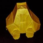 Сложное оригами из бумаги. Машинка