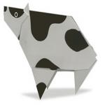 Оригами. Как сделать корову