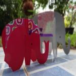 Детское творчество - слон из картона