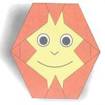 Оригами для детей. Обезьянка