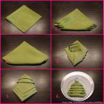 Оригами. Как сделать елочку из салфетки