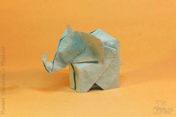 Оригами Слон -  автор Fumiaki Kawahata