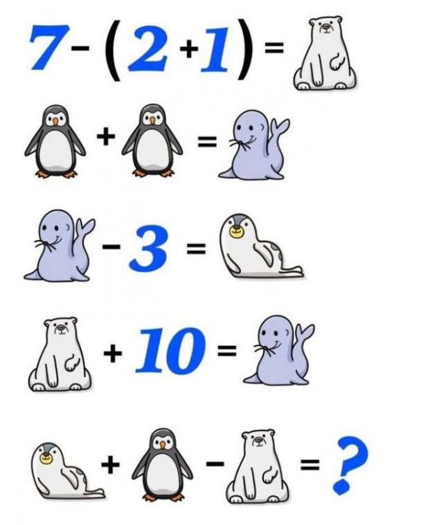 Математическая задача на логику для детей