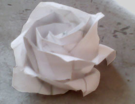 Схема оригами красивой розы